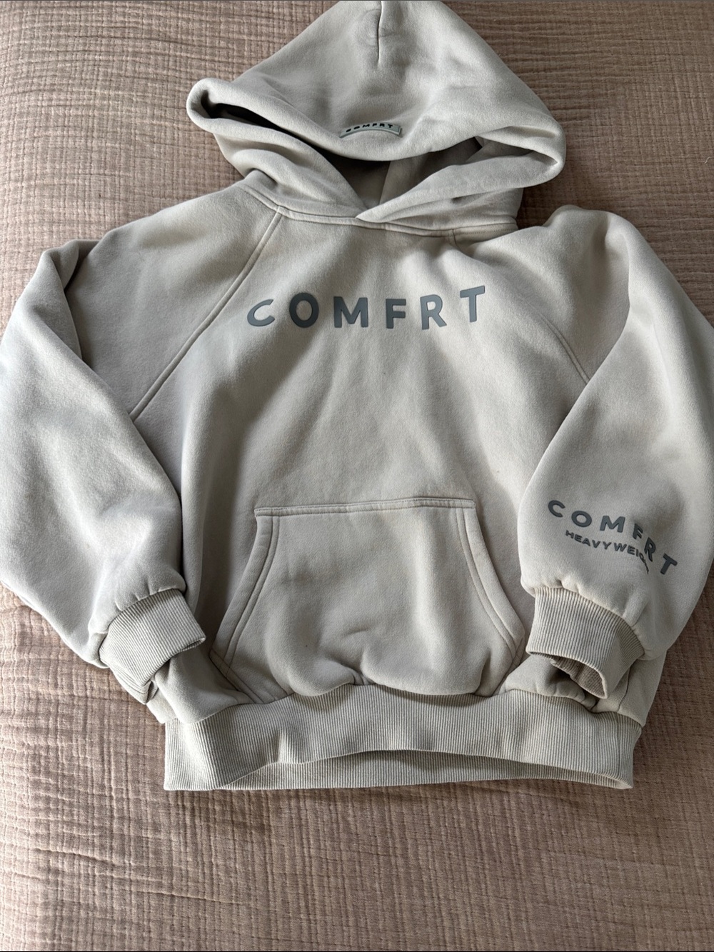 COMFRT Kids Heavyweight Hoodie in Light Gray